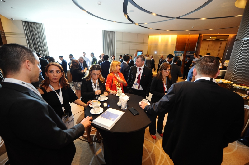 PANCO members networking between conference meetings